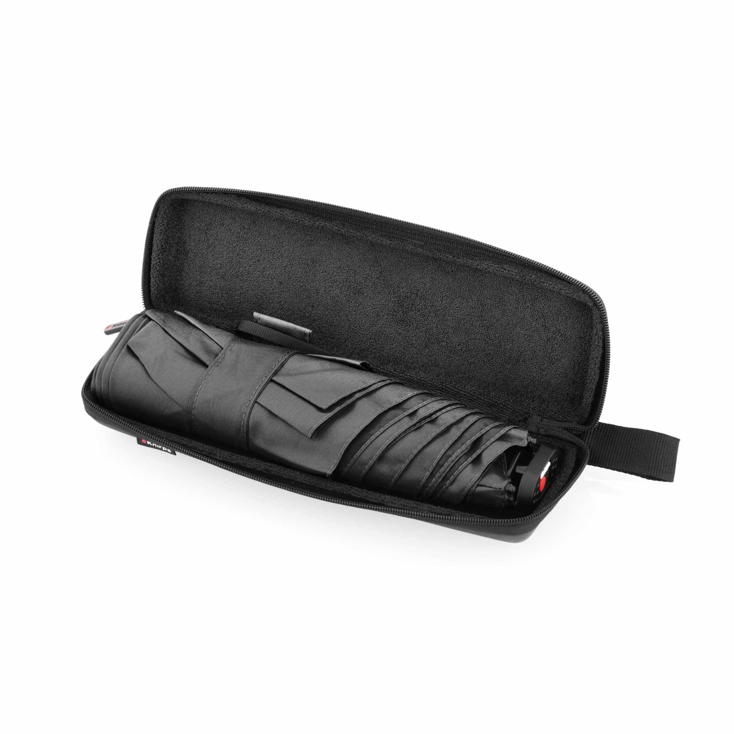 Knirps X4U ultralight slim manual black with EVA case